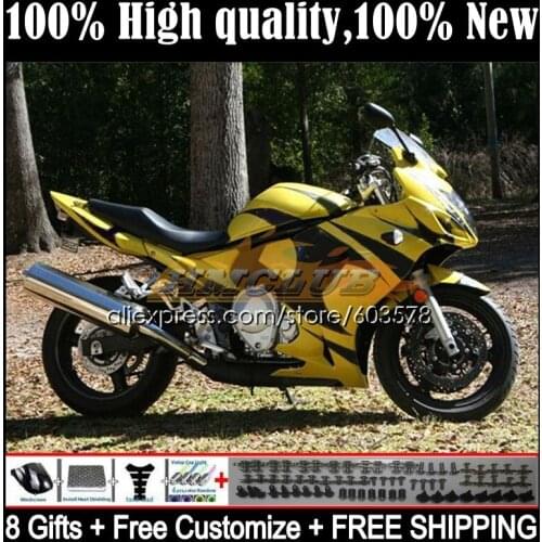 GSX650F For SUZUKI KATANA GSXF 650 08 09 10 11 12 13 14 15CL.83 GSXF650 2008 2009 2010 2011 2012 2013 2014 Fairing Golden black