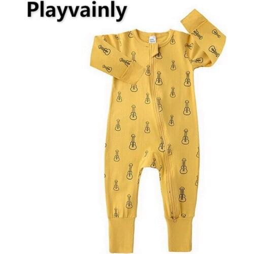 Spring Autumn Baby Boy Girl Romper Cartoon printing cotton long sleeve Jumpsuit Newborn Clothing 0-3T E100233