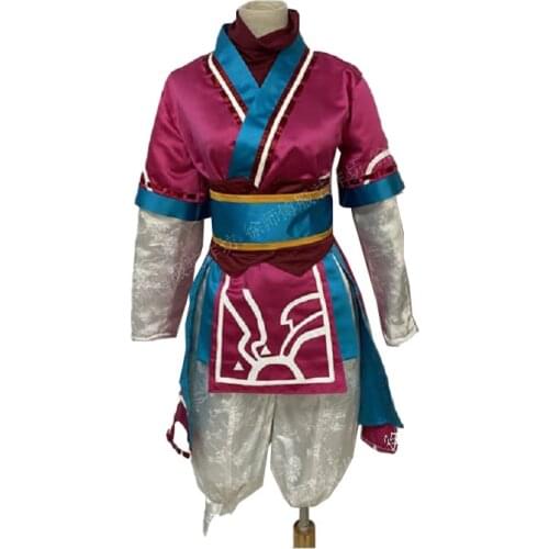 LOL Kindred Eternal Hunters Lotus Flower Kimono Cosplay Costume Uniform Free Shipping F