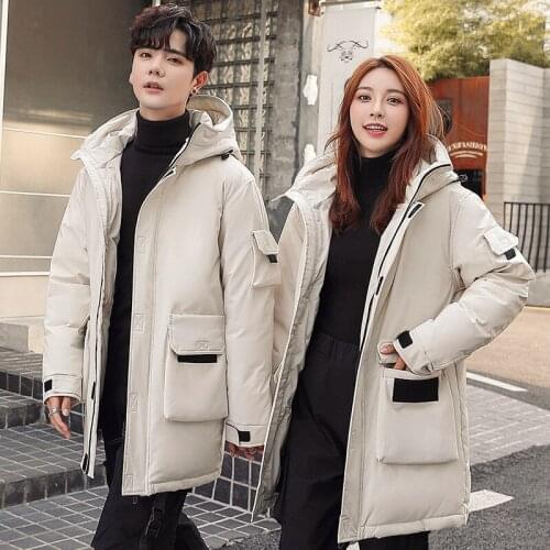 Men/Women Winter Warm Coat 2021 New Fashion Thickened White Duck Down Tooling Down Jackets Down Jackets Hooded M-4XL
