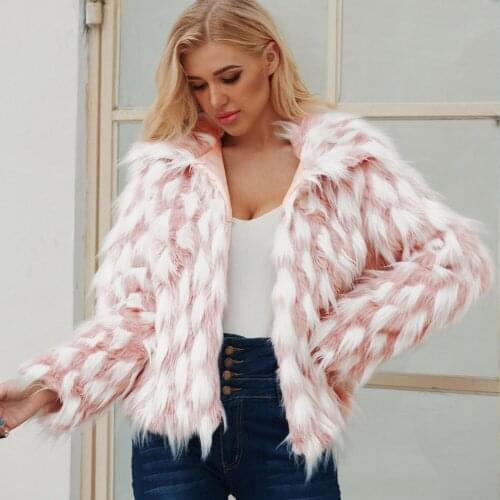 Fall/winter fashion lapel long-sleeved womens jacket coat mixed color wool coat