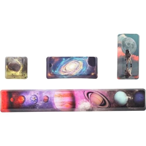 PBT Five sides Dye-subbed keycap Space bar 6.25U Entre keys OEM profile Universe Planet Keycap