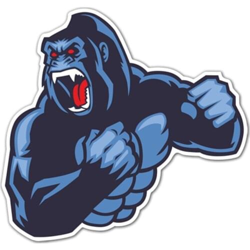 S40252# Various Sizes PVC Decal Gorilla Car Sticker Waterproof on Bumper Rear Window Laptop Refrigerator Toilet