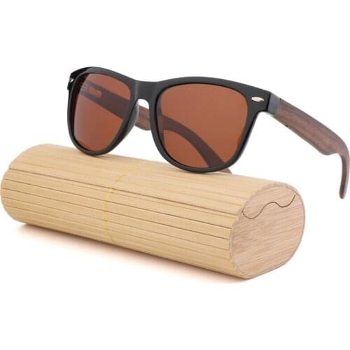 Wood Sunglasses Men Women Travel Goggles Sun Glasses Vintage Ebony Leg Eyeglasses Fashion Brand Design Sunglasses Male Female