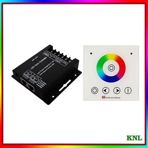 Dream Color RGB Strip Led Controller With Touch Panel Remote, Wireless RF Remote SYNC Controller DC12V-24V 3CH for Led Ribbon