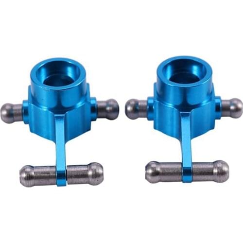FBIL-2Pcs Upgraded Metal Parts Steering Cup for Wltoys P929 P939 K969 K979 K989 K999 1/28 RC Car,Blue