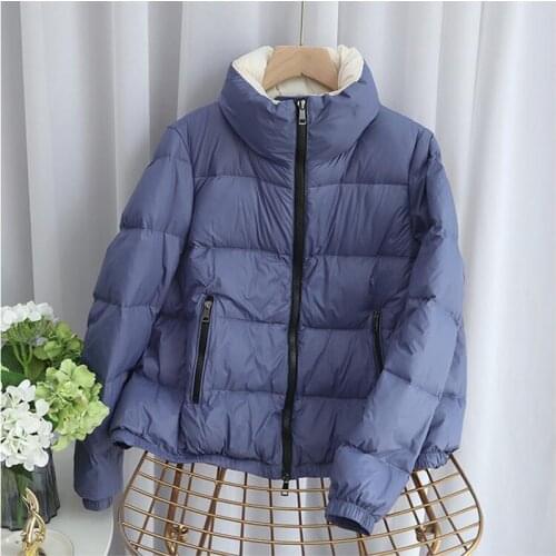 SEDUTMO Winter Oversize Duck Down Coat Women Ultra Light Jackets Autumn Casual Slim Patchwork Puffer Jacket Short Parkas ED1253