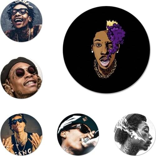 58mm Wiz Khalifa Icons Pins Badge Decoration Brooches Metal Badges For Backpack Decoration