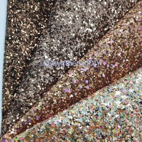 1PC 21X29CM Synthetic Letaher, Cuero Sintetico Chunky Glitter Leather For Making Bows Accessories LEOsyntheticoDIY T44C