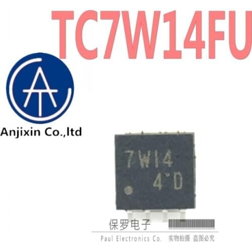 10pcs 100% orginal and new inverter TC7W14FU TC7W14 silk screen 7W14 SSOP-8 real stock