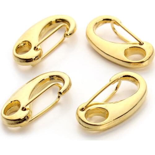 10pcs/lot 21*11mm Gold Color Lobster Clasp Hooks for Necklace Chain and Bracelets DIY Jewelry Making Craft Accessories