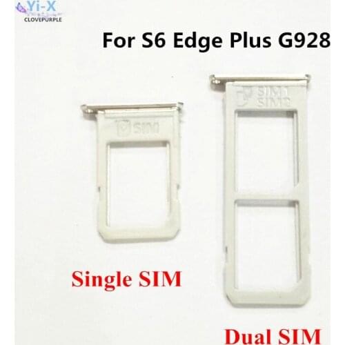 10pcs/lot Sim card Holder For Samsung Galaxy S6 Edge Plus + G928 SIM Card Tray Holder Replacement Part