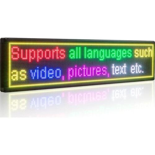 167cm P10 outdoor Waterproof RGB full color module video LED sign wifi programmable scrolling message temperature display board