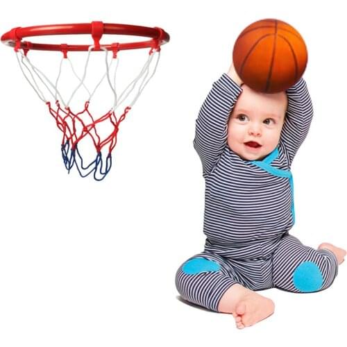 25cm Hanging Basketball Wall Mounted Goal Hoop Rim Net Sports Netting Indoor Outdoor Childrens Basketball Box Dropship
