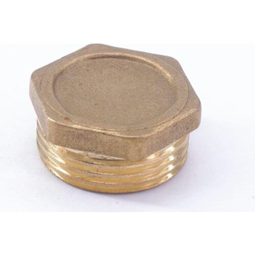 3/4" 1" 1-1/4" 1-1/2" 2" BSP Male Brass Countersunk Plug External Hex Socket End Cap Pipe Stopper