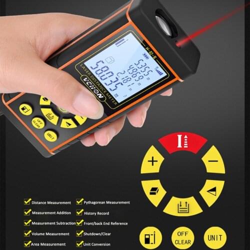 40m 60m 80m 100m 120m Laser Rangefinder Handheld Laser Distance Meter Laser Rangefinder Laser Tape Range Finder Diastimeter