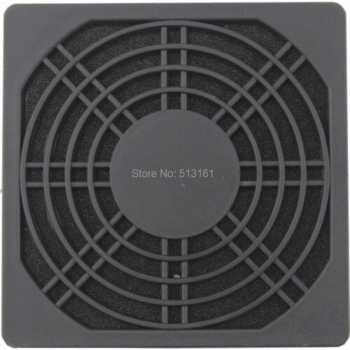 50 pieces/lots Gdstime 8CM 8MM Dust Filter Dustproof Case Computer Mesh Black Plastic PC Fan Protect Fans