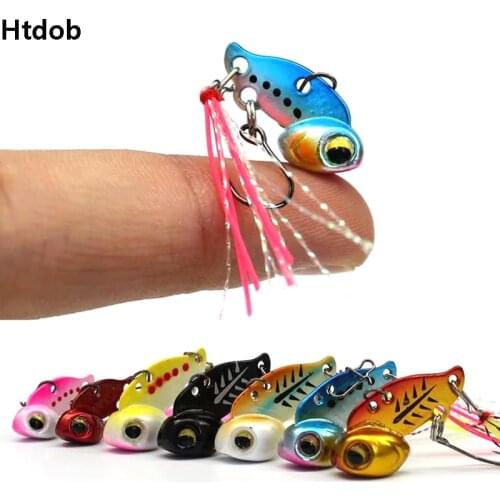 7Pcs 6g metal vib topwater lure metal lure trout spoon leurre truite spinning lure Hard Bait Bass Cicada Crankbait Wobbler