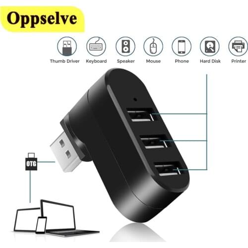 USB Hub 3.0 Adapter Rotate High Speed Splitter Adapter USB Charging U Disk Reader For MacBook Air Laptop Notebook PC Computer