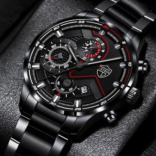 Reloj hombre 2021 Luxury Brand Men Watches Fashion Mens Business Stainless Steel Quartz Watch Luminous Clock relogio masculino