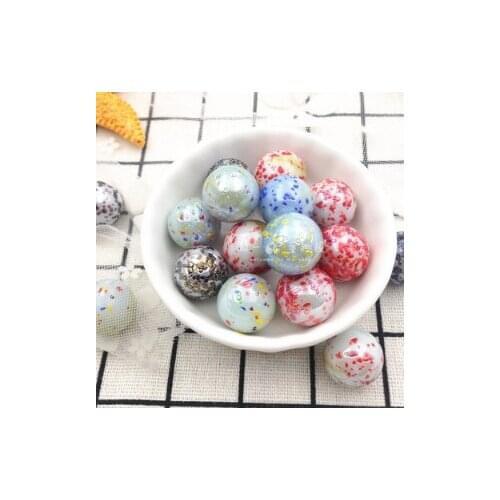 A12 16MM Childrens game machine pinball machine glass ball fishbowl flower pot decoration color wave package mail solid color