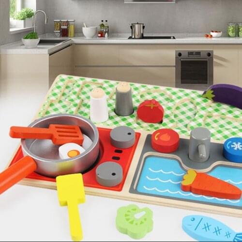 Kids Pretend Play House Toy Childrens House Kitchen Toys Fruits Toy Set Boys & Girls Simulated Cooking Early Education