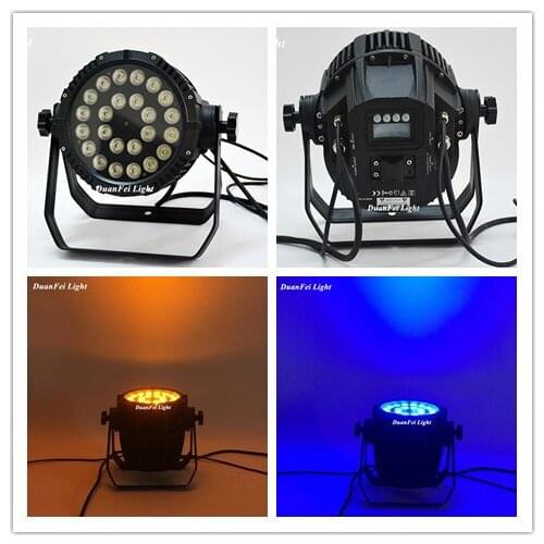 DuanFei Light 20pcs/lot high quality par can outdoor 24x15W 5in1 par led rgbwa outdoor dmx 512 led uplighting par waterpoof
