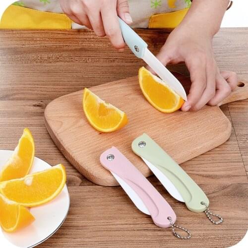 Elegant Ceramic Fruit Knife Portable Folding Knife Kitchen Knife Peeling Knife Ceramic Knife Fruit Knife Peeler