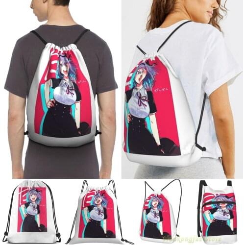 Hotaru Shidare Dagashi Kashi Men Outdoor Travel Gym Bag Waterproof Drawstring Backpack Women Fitness Swimming Bag