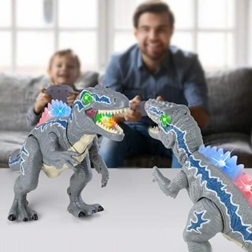 Remote Control Spray Dinosaur Toys Electric RC Walking Dino Animal Tyrannosaurus Rex Music Roar Colorful Light Kids Boys Gifts