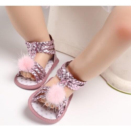 Summer Baby Girl Sandals Newborn Baby Cute Cat Soft Soled Golden Princess Fashion Infant Girl Sandals Baby Shoes