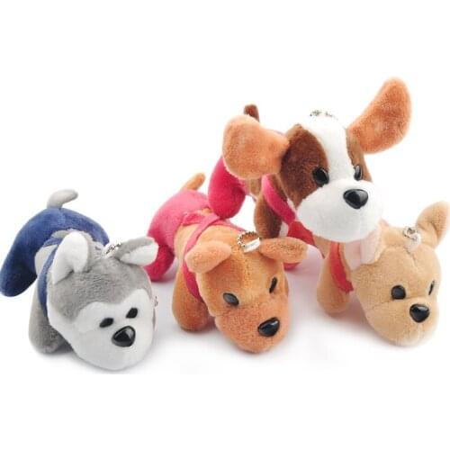 Hot 12CM Kawaii Small Dog Plush Toys Stuffed Animals Fluffy Dog Dolls Soft Kids Toys