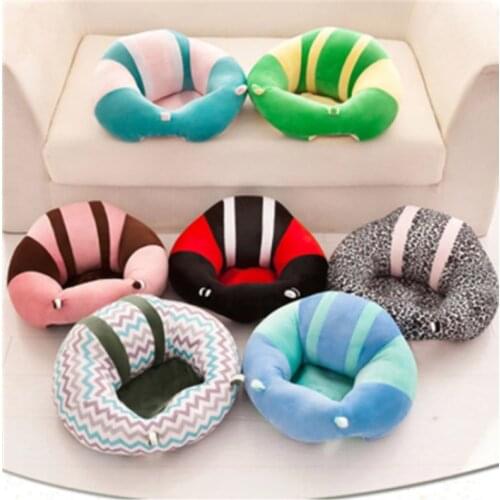 Infantil Baby Sofa Seat Plush Support Toy Chair Learning To Travel Car Comfortable Sit Cotton Feeding Cushion for 0-2 Infant Gif