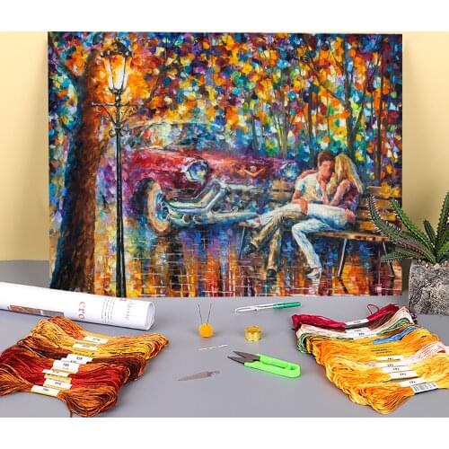 The Beginning 959 Printed Fabric 11CT Cross Stitch DIY Embroidery Full Kit DMC Threads Craft Sewing Handicraft Different