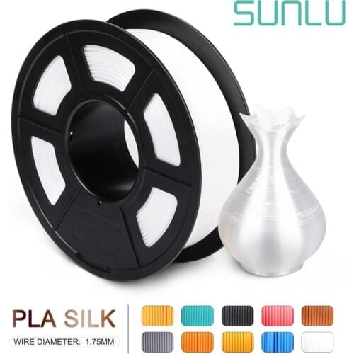 SUNLU 1.75MM Silk Pla Filament 1kg 1.75mm silk 3d Filament for 3D Printer Full color Silk Fialment for DIY artwork printing