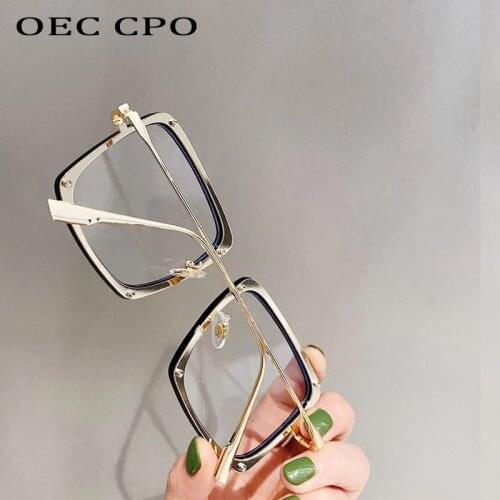 OEC CPO Fashion Ladies Square Glasses Frames Women Trending Transparent Glasses Frames Men Clear Glasses Eyeglasses 0630