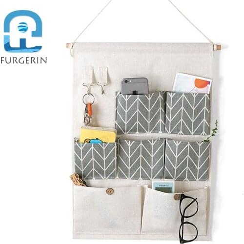 FURGERIN Door Organizer Hanging Storage Bag for Toys key organizer wall Home Stuff Room Accessories bedside hanging storage