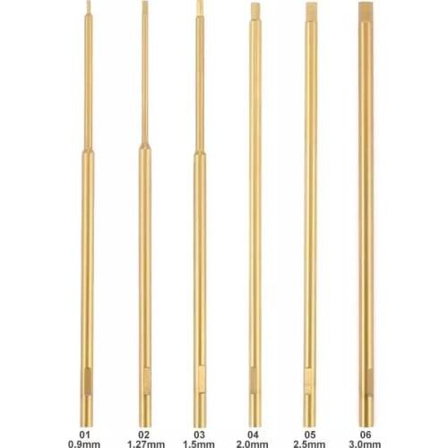 6pcs Screw Driver 0.9mm 1.3mm 1.5mm 2.0mm 2.5mm 3.0mm Tool Screwdriver Replacement for Allen Hexagonal Hex RC Drone Helicopter