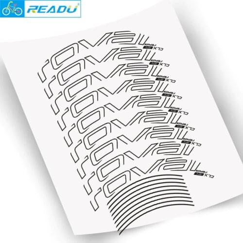 Applicable ROVAL CLX64 road bike carbon rim sticker wheel set decals bicycle stickers