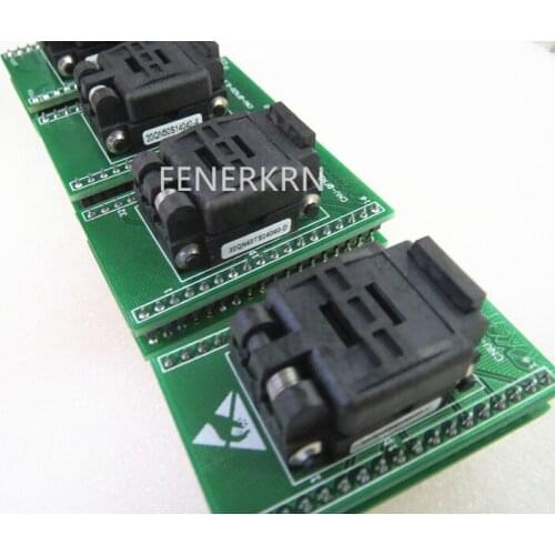 Clamshell QFN40 6*6MM PITCH 0.5MM IC Burning Test Adapter seat Socket bench free shipping