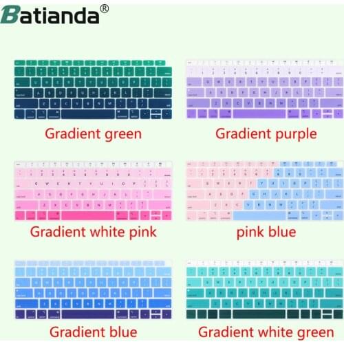 Silicone Keyboard Cover Skin for New Macbook Air 13 13.3" 2020 with Retina Display & Touch ID Model A2337 M1 A2179