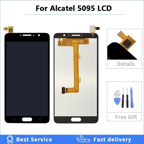 High Quality 5.5 Inch For Alcatel Pop 4s 5095B 5095I 5095K 5095L 5095 LCD Display Digitizer Touch Panel Screen Assembly + tools