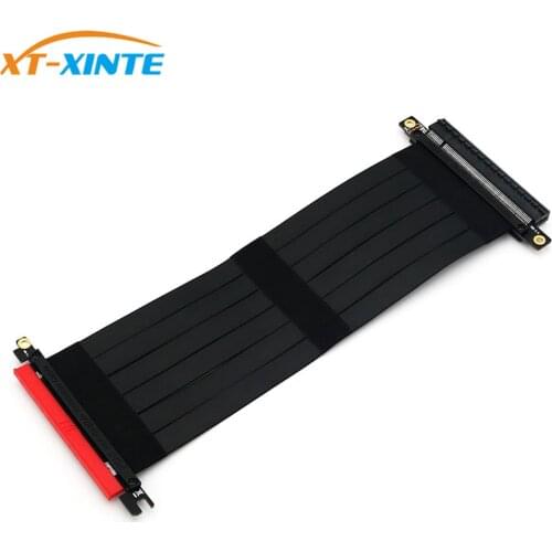 XT-XINTE PCI Express 16x Flexible Cable Riser Card Extension Port Adapter Graphics video Card extend cord for 1U 2U Chassis