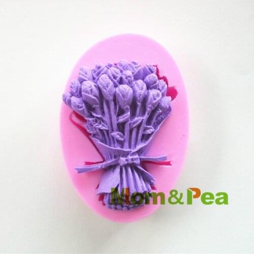 Mom&Pea 0436 Free Shipping Flowers Silicone Mold Cake Decoration Fondant Cake 3D Mold Food Grade Silicone Mould