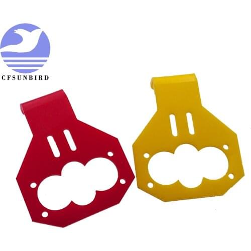 10 PCS/LOT Cartoon Ultrasonic Sensor Mounting Bracket for HC-SR04 Smart Car Red Blue Color