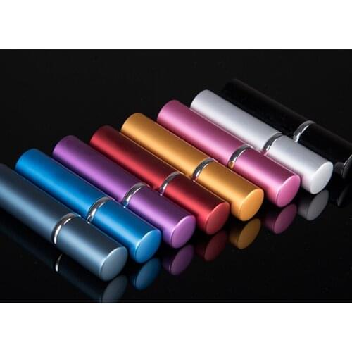 30/50/100PCS 3ML 5ML 6ML Refillable Portable Perfume Bottles Conveniet Empty Atomizer Aluminum Perfume Bottles Eight Colors