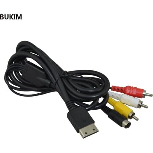 5 PCS 1.8M Composite RCA AV Cord Stereo Composite Audio Video TV Adapter Cable For Sega Dreamcast For DC