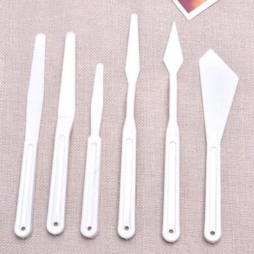 6pcs Clay Sculpture Figurine Tool artistic fatlute ceramic Plastics Tool Playdough Tool Ceramic Arts Pottery Ceramics Craft Tool