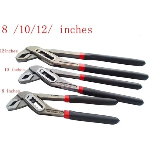 8 "10" 12" Water Pump Pliers Multifunctional Quick Release Clamp Straight Jaw Common Groove Hydraulic Pliers pliers