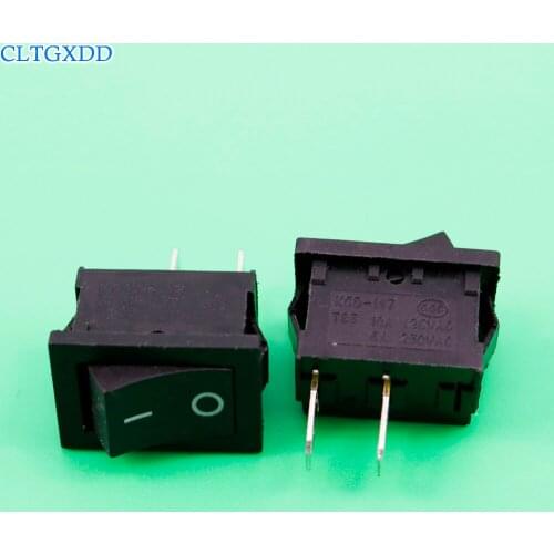 Cltgxdd Ship type switch 21 * 15mm black 2-foot rocker power button 6A / 250V boat switch two feet